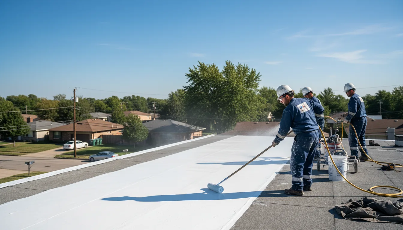 Commercial roof coating in Inverness, MS near me